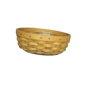 Longaberger small oval basket with liner